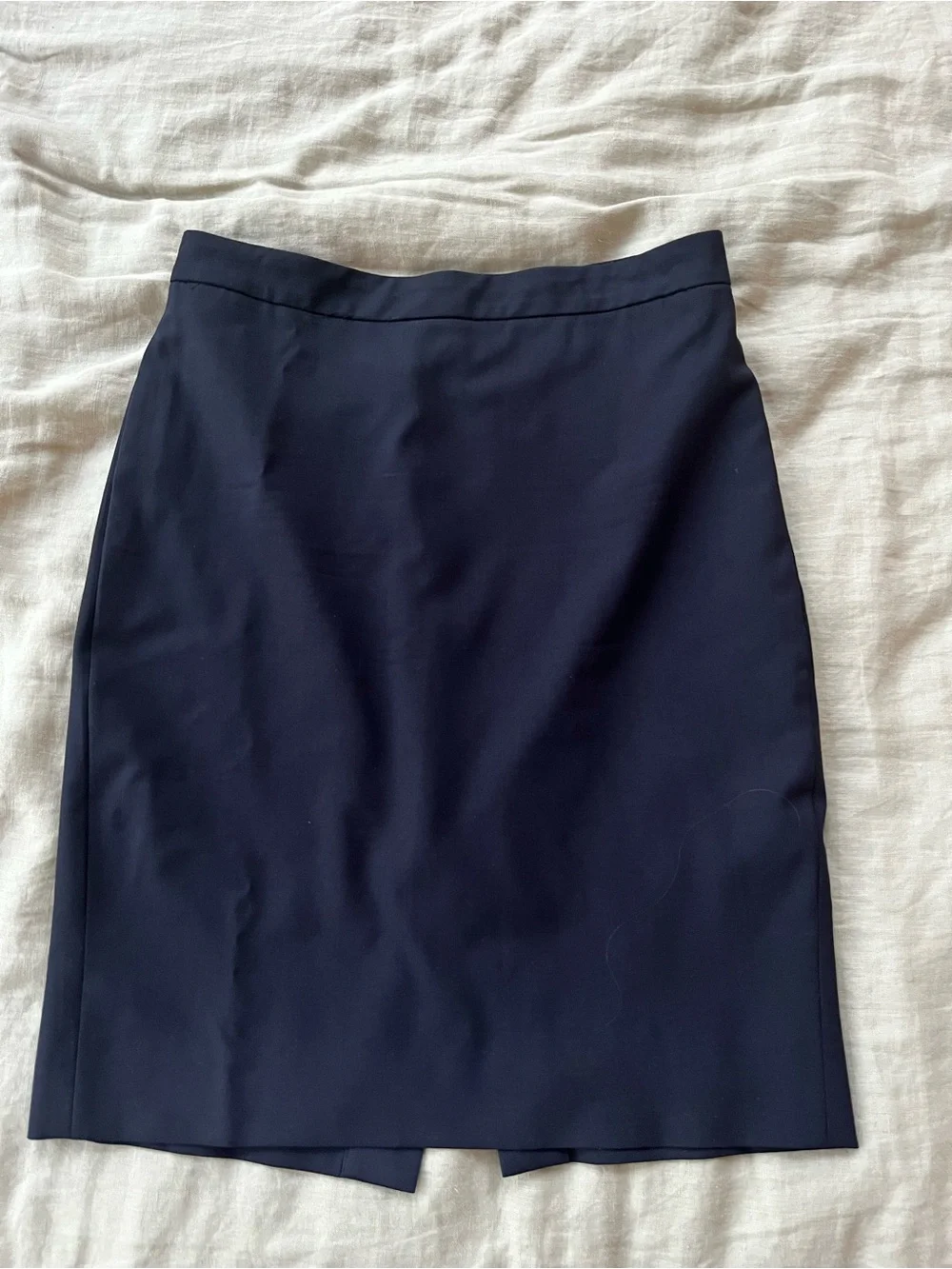 J. Crew Navy Pencil Skirt - Tailored Office Staple